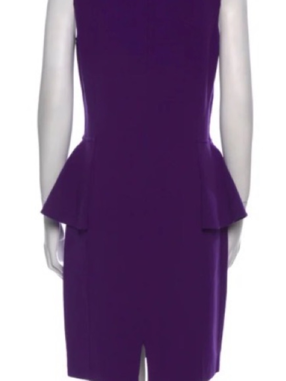 Michael Kors Purple Peplum Sheath Midi Dress